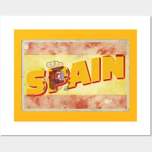 Spain Vintage style retro souvenir Posters and Art